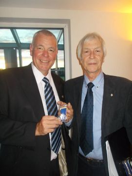 Brian Treadwell pictured right becomes Club President 